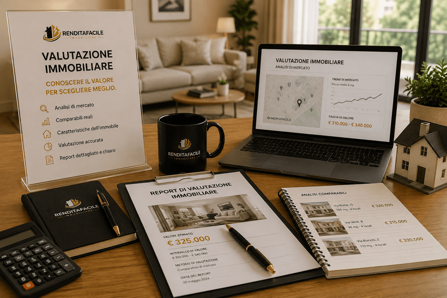Servizio di affitto e locazione RenditaFacile con gestione del contratto, selezione degli inquilini e assistenza