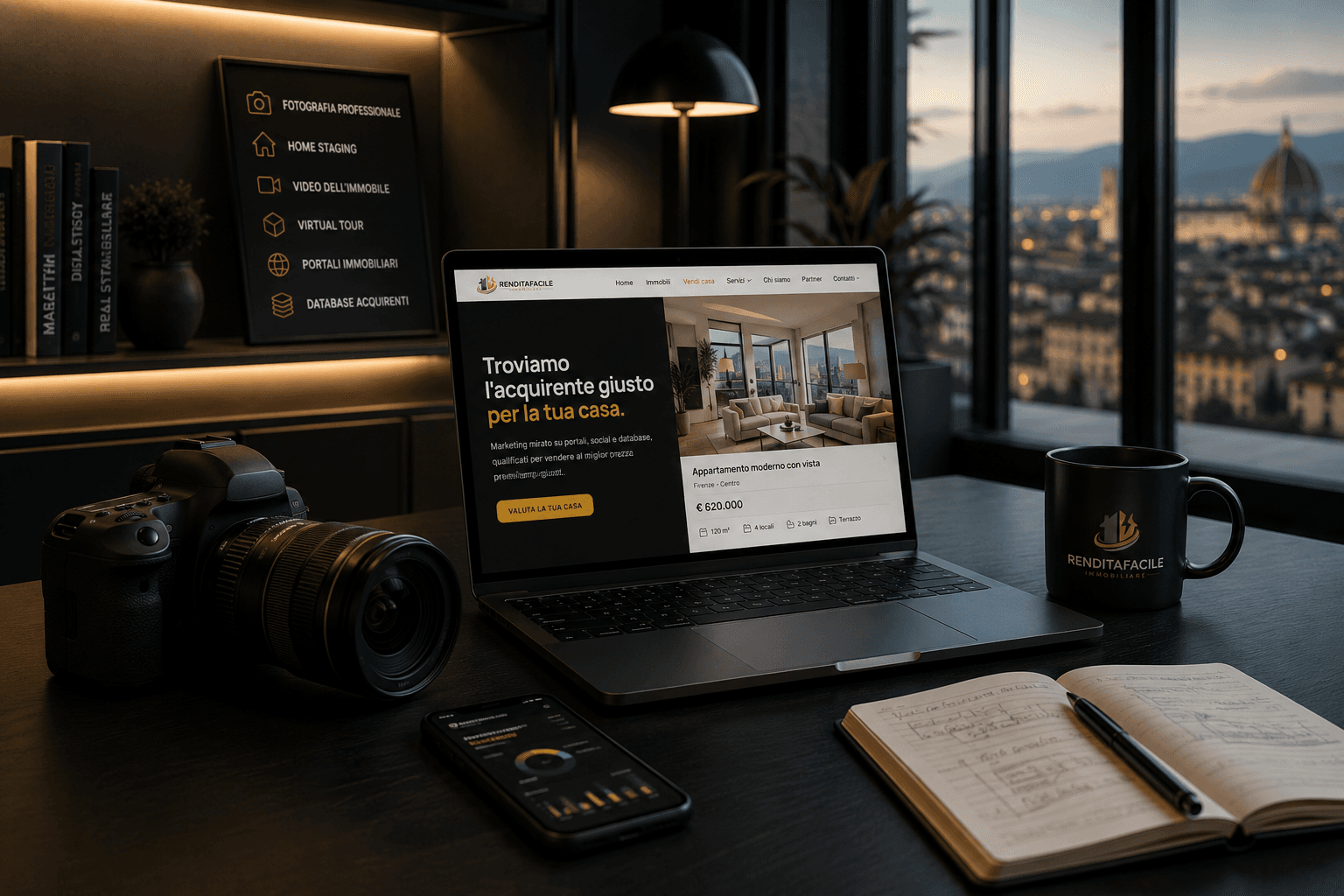 Strategia di marketing immobiliare RenditaFacile per la promozione degli immobili